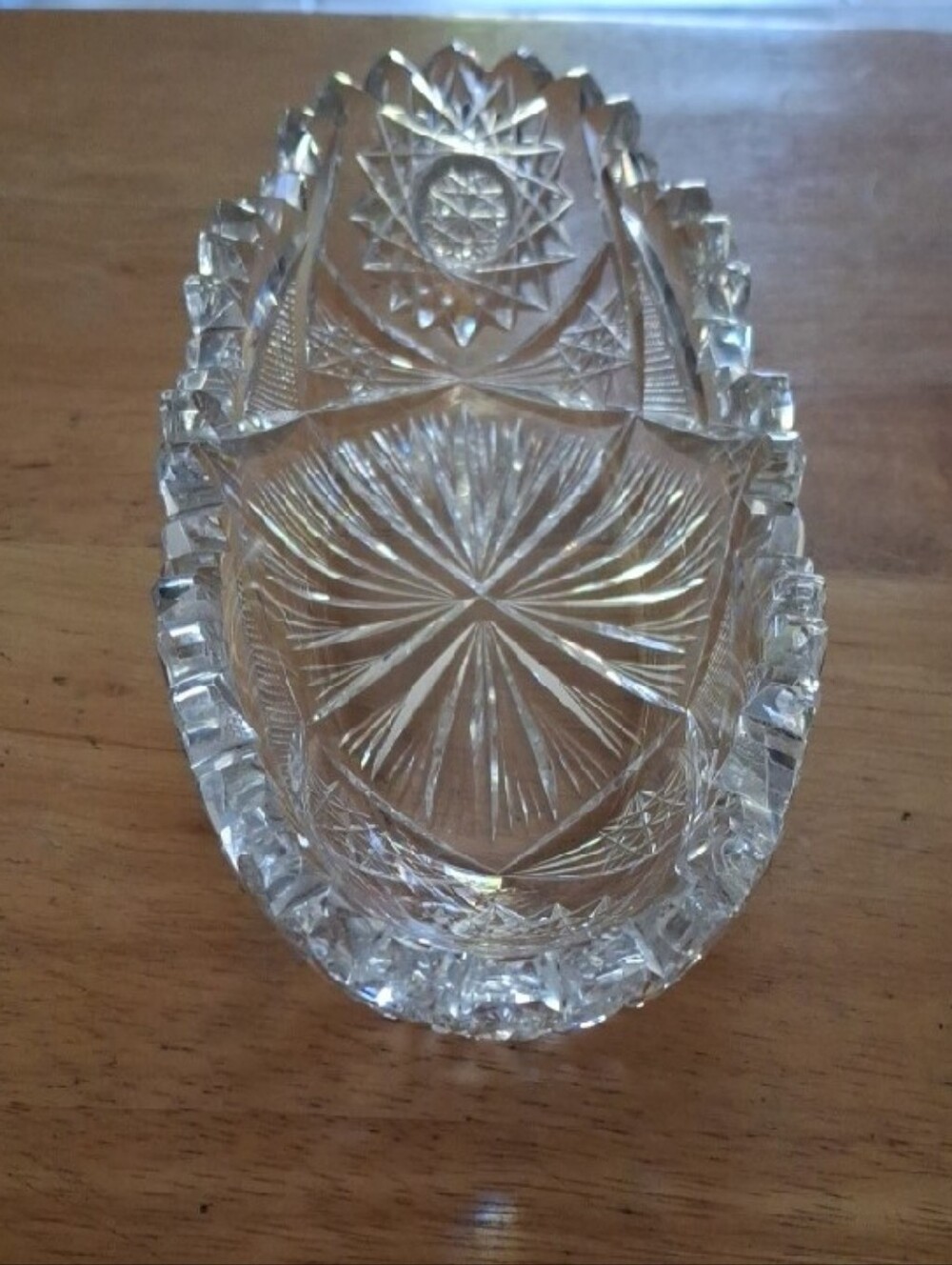 Antique ABP Crystal Relish Dish - Picture 5 of 5